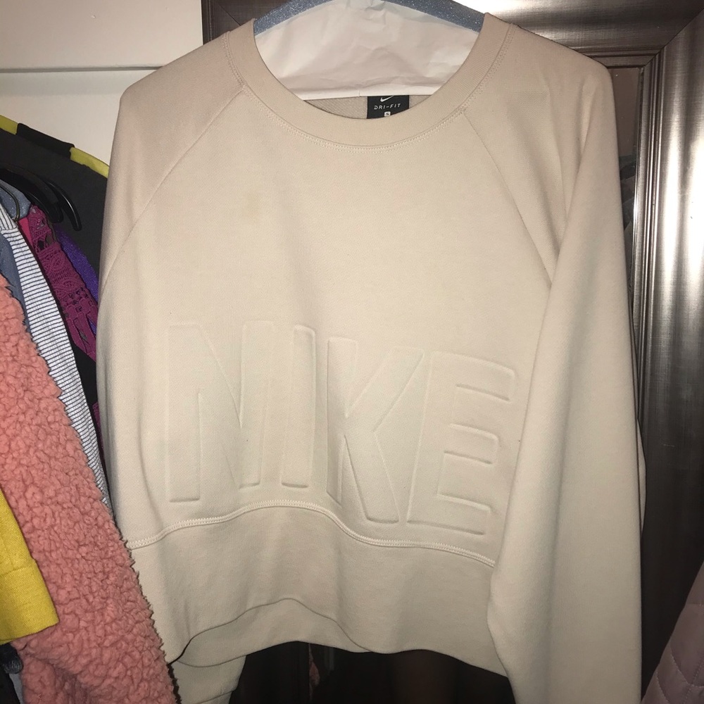 Nike nude sweatshirt